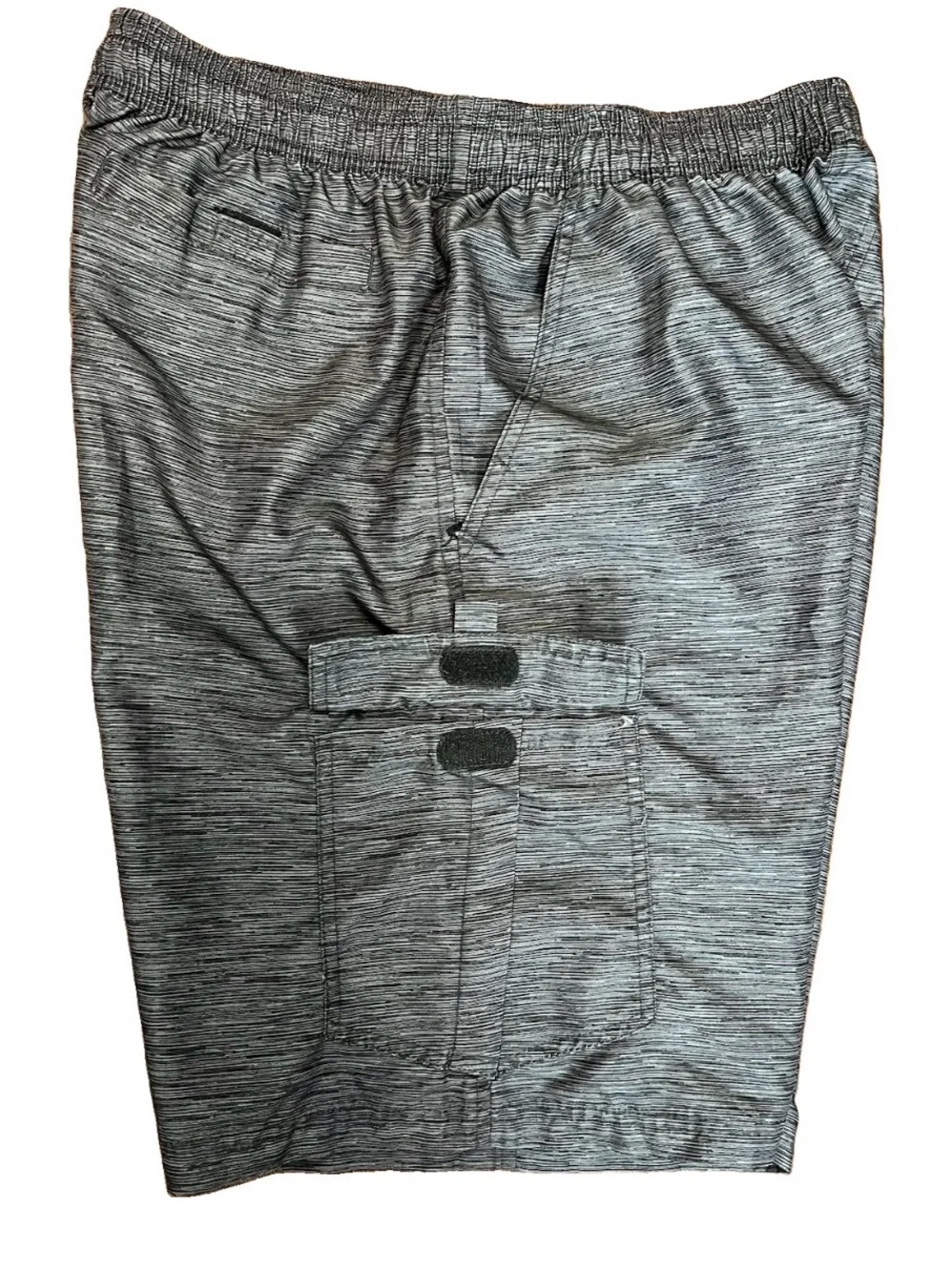 Avia Heathered Gray Athletic Hybrid Cargo Shorts Size Large